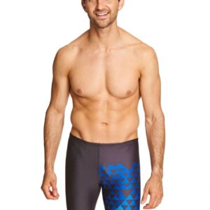 Zoggs Men's Byron Mid Jammer - Black/ Blue-0