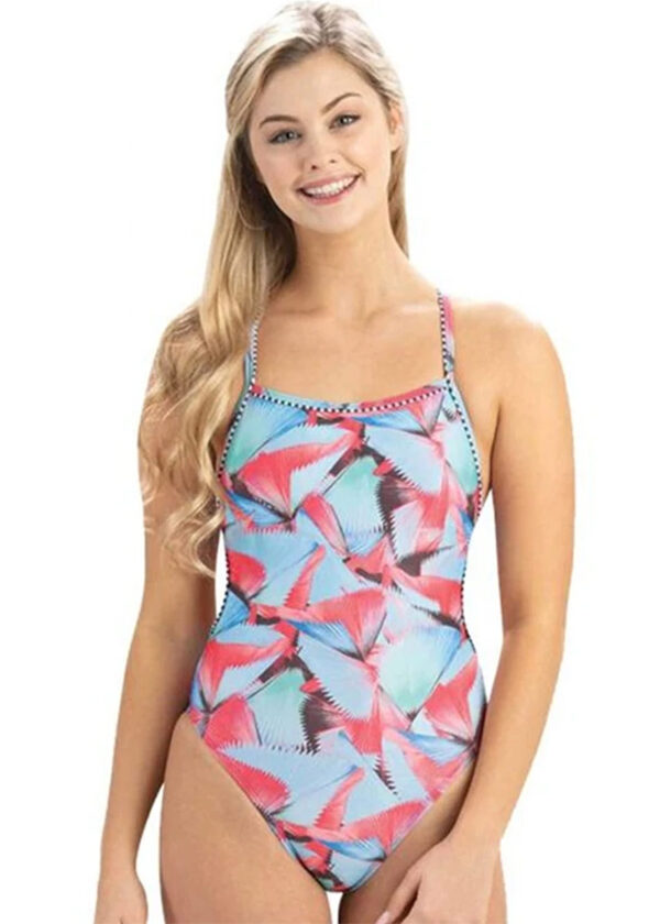 Uglies Revibe Fancy Print Tie Back Swimsuit