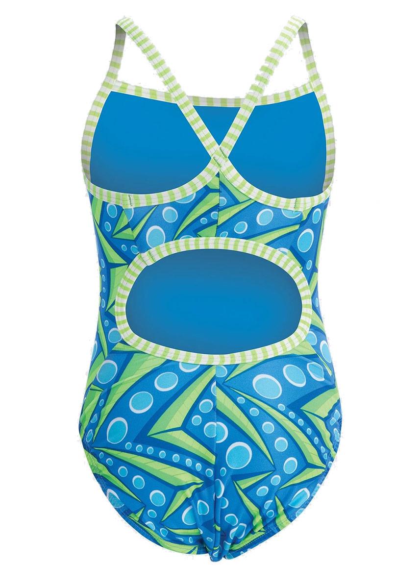 Dolfin Girl's Zenon Print Keyhole Swimsuit-559075
