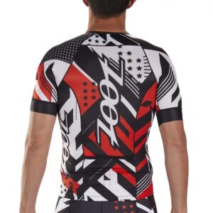 Zoot Mens Ltd Tri Ss Aero Team 19 Jersey - Black/Red/White-0