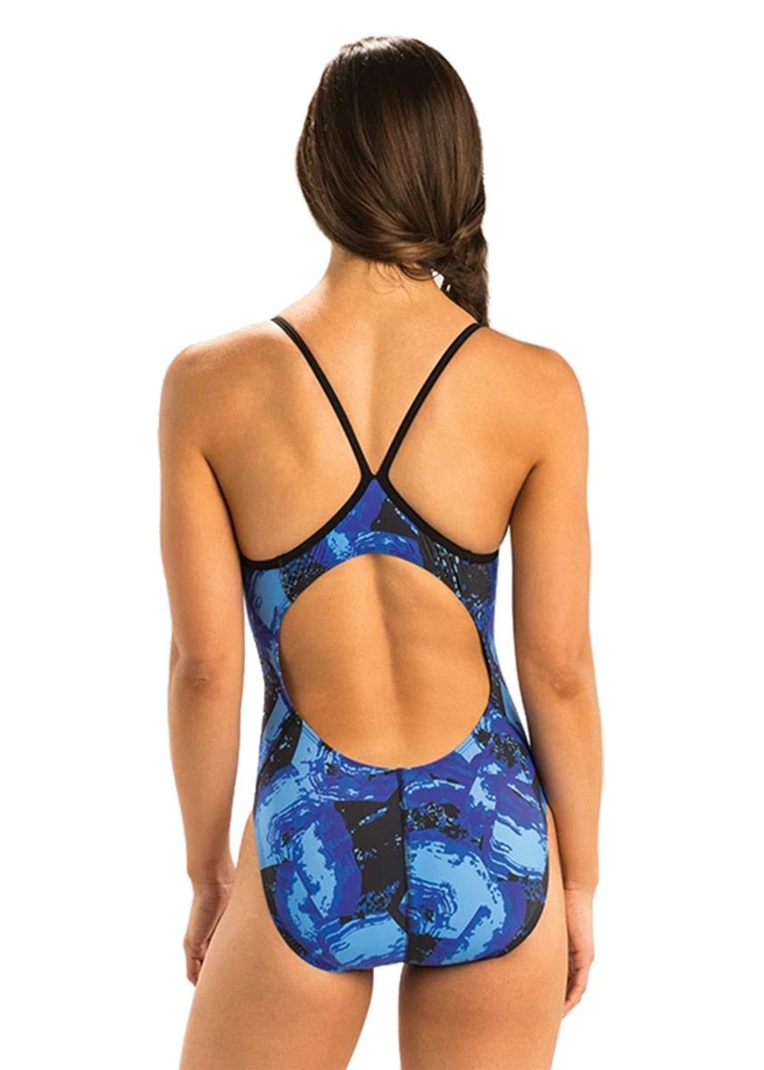 Dolfin Graphlite Rogue V Back Swimsuit - Blue-brand