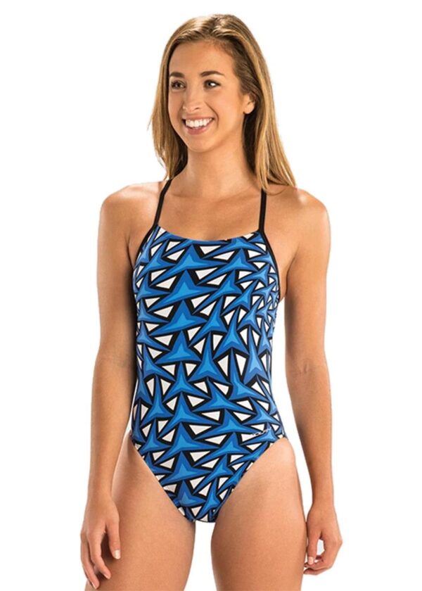 Dolfin Graphlite Mako Cross Back Swimsuit - Blue