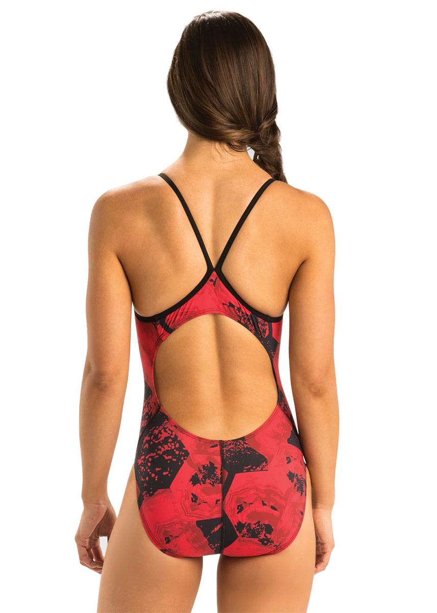 Dolfin Graphlite Rogue V Back Swimsuit - Red-559026