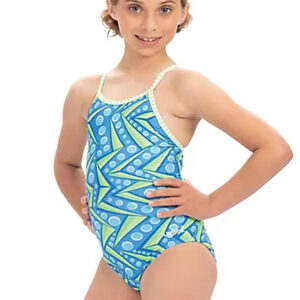 Dolfin Girl's Zenon Print Keyhole Swimsuit-0