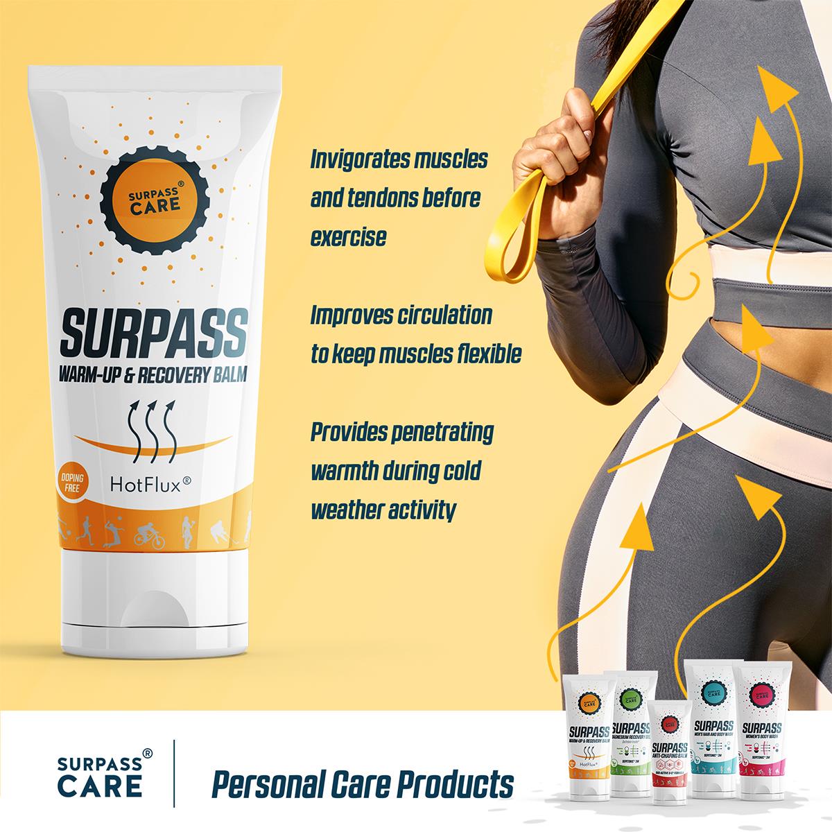 Surpass Care Warm-up & Recovery Balm - 200ml
