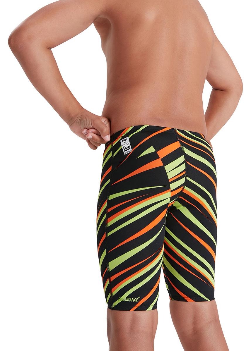 Speedo Fastskin Junior Endurance+ High Waist Jammer - Black/ Atomic Lime/ Salso-559837