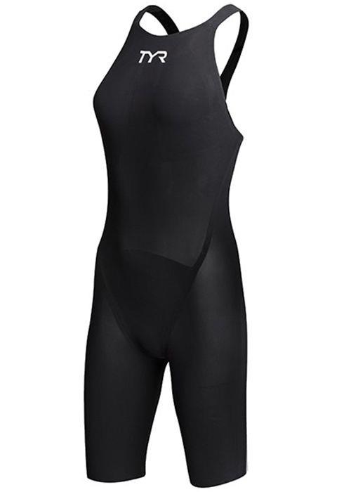 TYR Avictor Open Back Kneeskin Swimsuit - Black-0