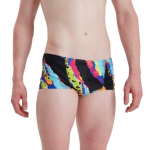 Speedo Rip It Up 17cm Training Brief - Black/ Lime/ Adriatic/ Pink