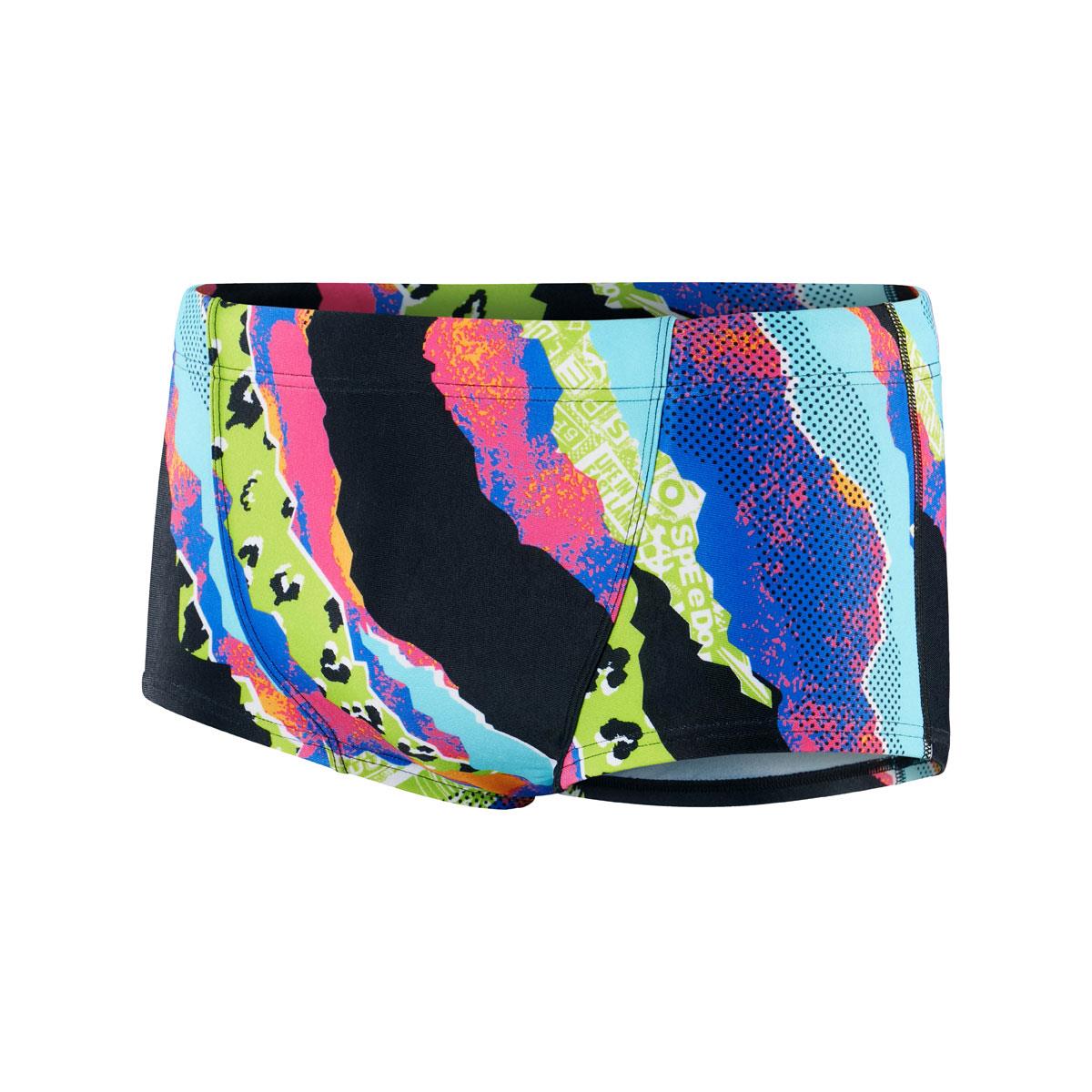 Speedo Men's Rip It Up 17cm Brief - Black/ Lime/ Adriatic/ Pink-561326