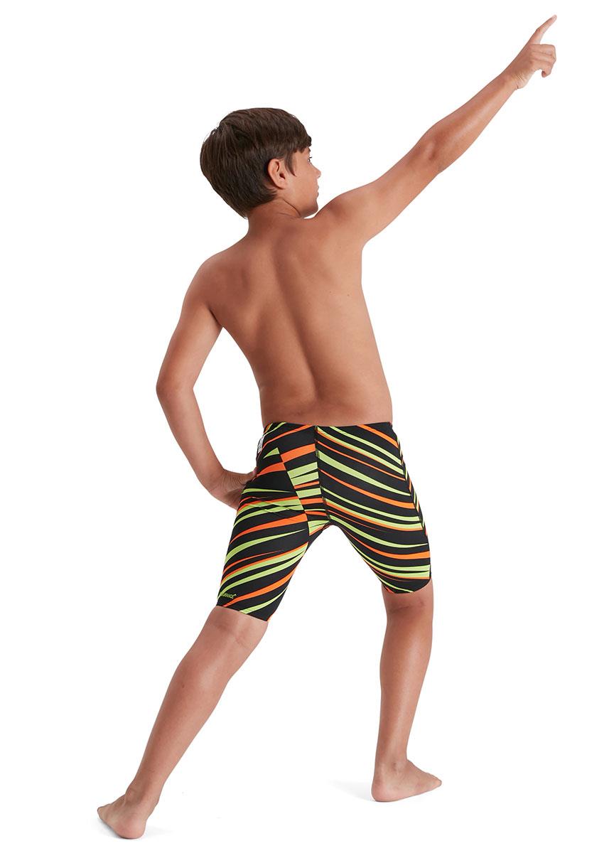 Speedo Fastskin Junior Endurance+ High Waist Jammer - Black/ Atomic Lime/ Salso-brand