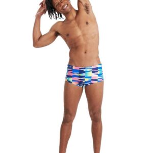 Speedo Rainbow Ripple Training 17cm Brief - White/ Blue/ Lime/ Orchid-0
