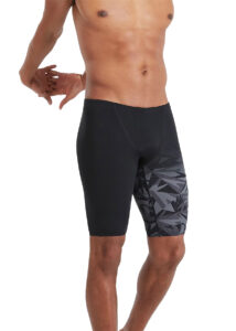 Speedo Men's Hyperboom Placement V-Cut Jammer - Black/ Oxid Grey