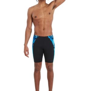 Speedo Eco Endurance+ Splice Jammer - Black/ Pool/ Blue Flame-0