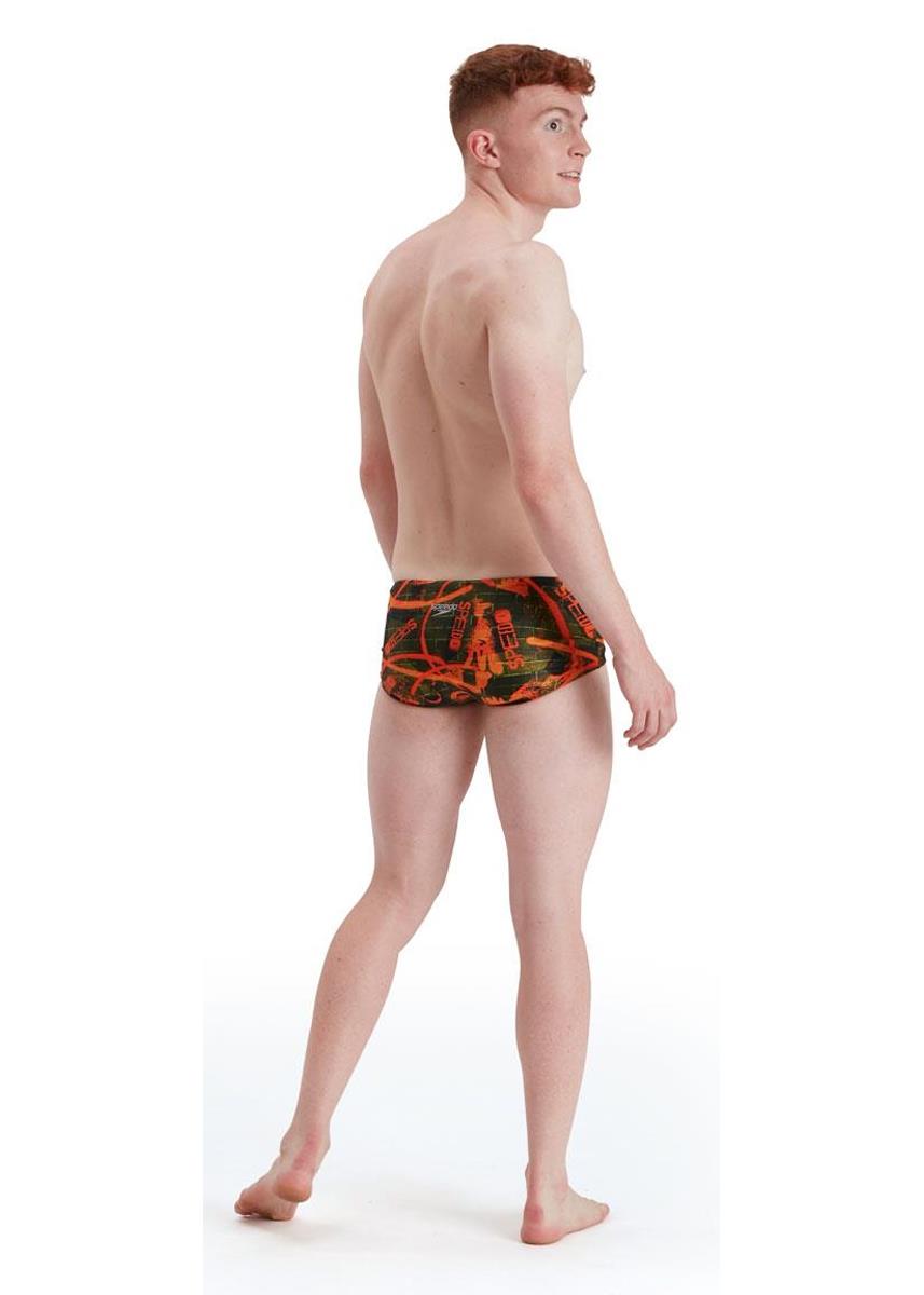 Speedo Men's Wall Spray 17cm Brief - Salso/ Olive-brand
