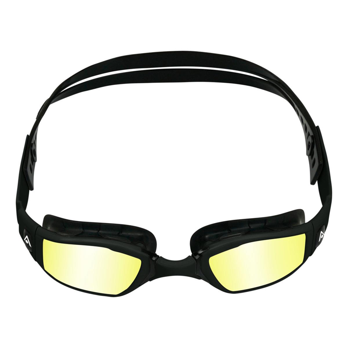 Aquasphere Ninja Yellow Titanium Mirrored Goggles - Black