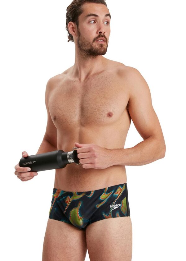 Speedo Allover Digital 14cm Brief - Black/ Lime/ Salso/ Adriatic