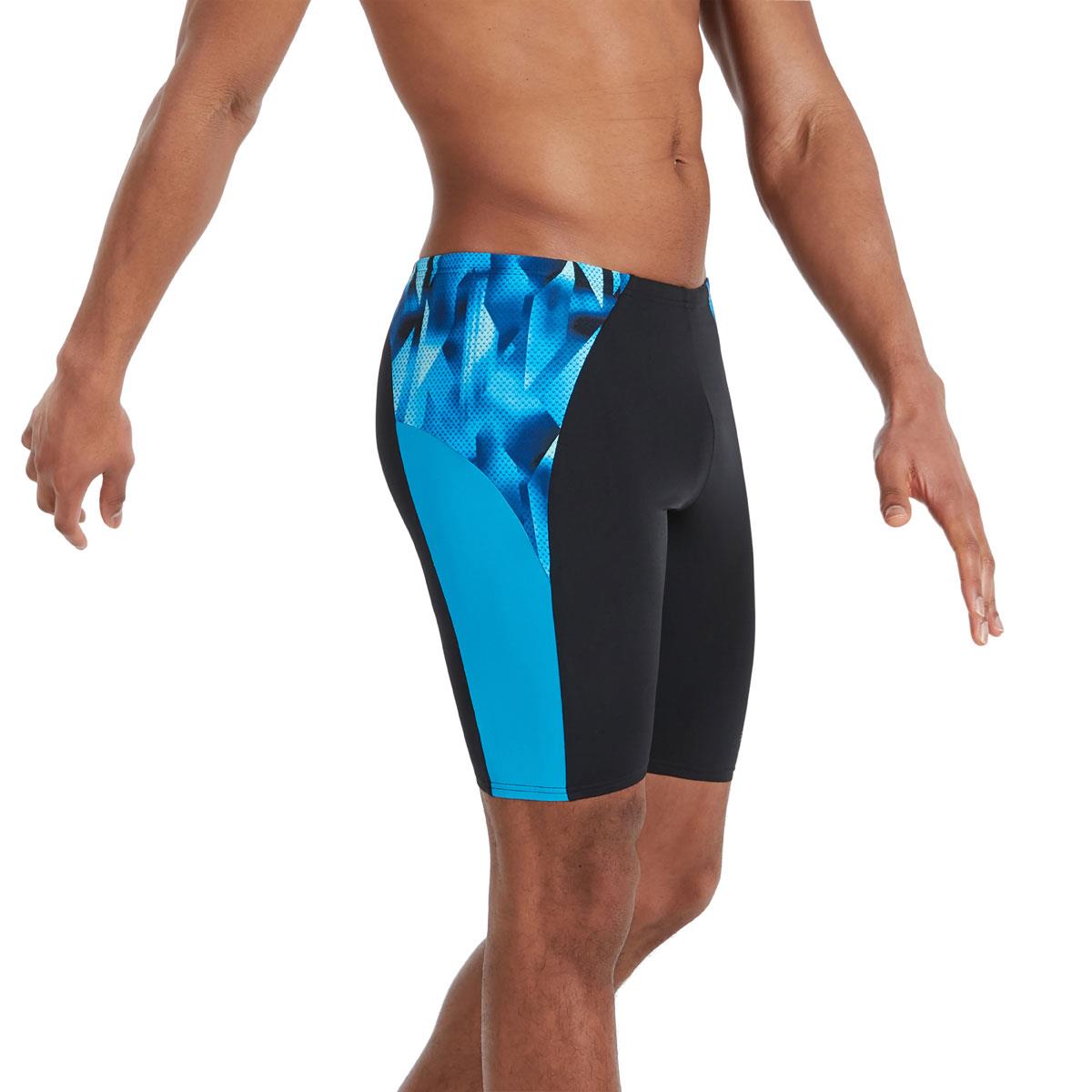 Speedo Eco Endurance+ Splice Jammer - Black/ Pool/ Blue Flame-561577