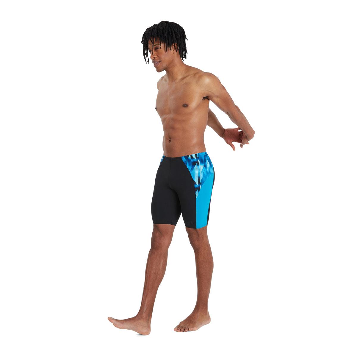 Speedo Eco Endurance+ Splice Jammer - Black/ Pool/ Blue Flame-561575
