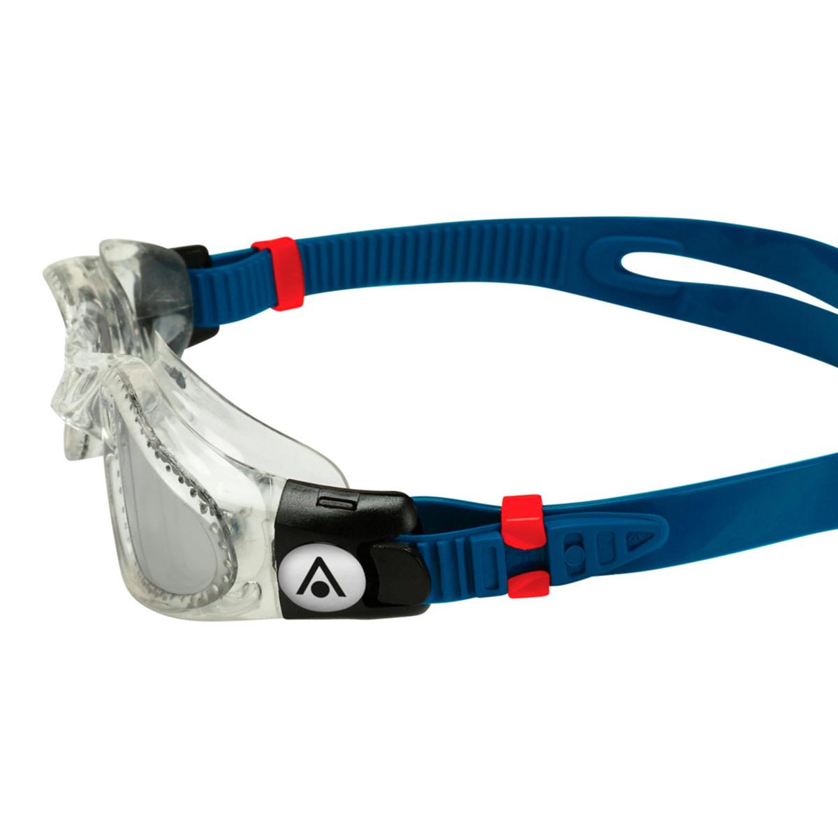 Aquasphere Kaiman Silver Titanium Mirrored Goggles - Clear/ Blue