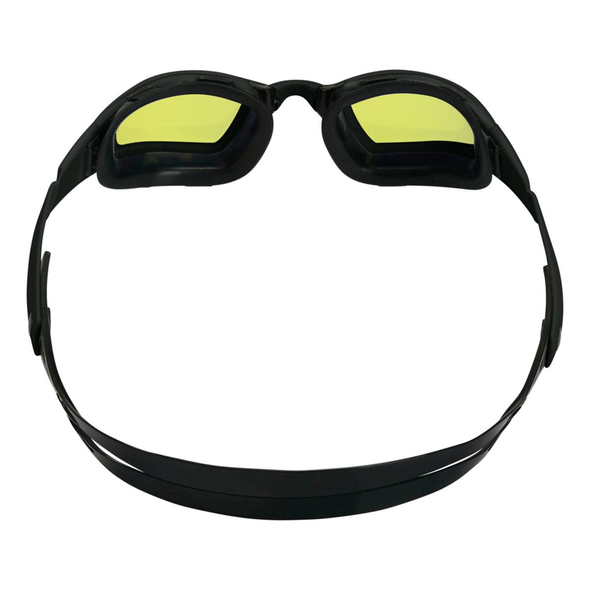 Aquasphere Ninja Yellow Titanium Mirrored Goggles - Black-brand