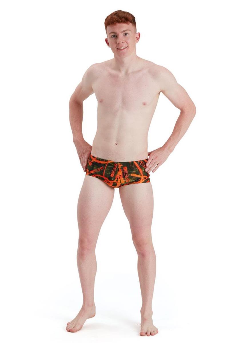 Speedo Men's Wall Spray 17cm Brief - Salso/ Olive-561674