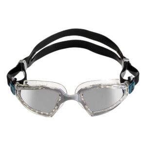 Aquasphere Kayenne Pro Silver Titanium Mirrored Goggles - Grey/ Black-0