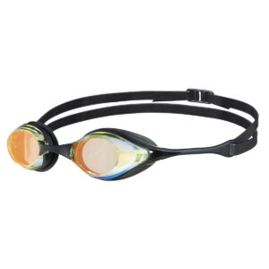 Arena Cobra Swipe Mirrored Goggles - Yellow Copper/ Black-0