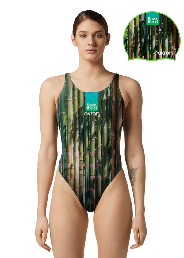 Akron Save The Bamboo Swimsuit And Cap-0