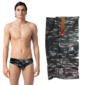 Akron Save The Fish Brief And Towel-0