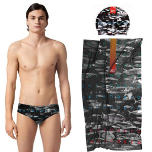 Akron Save The Fish Brief Plus Towel And Cap-0