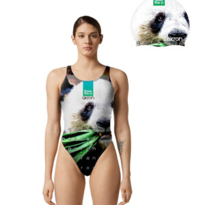 Akron Save The Panda Swimsuit And Cap-0