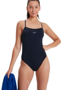 Speedo Womens Eco Endurance+ Thinstrap Swimsuit - Navy