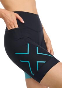 2XU Women's Core 7 Inch Tri Short - Black/ Porcelain