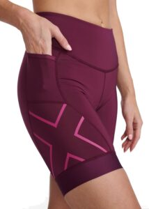 2XU Women's Core 7 Inch Tri Short - Mulberry/ Festival