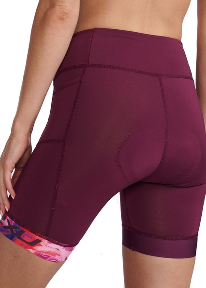 2XU Women's Core 7 Inch Tri Short - Mulberry/ Festival-563799