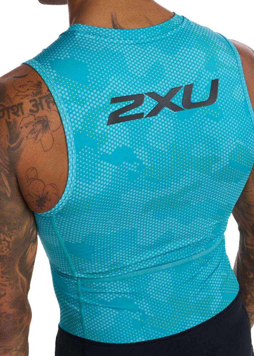 2XU Men's Core Trisuit - Black/ Pacific-563827