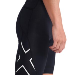 2XU Men's Core Tri Short - Black/ White-0