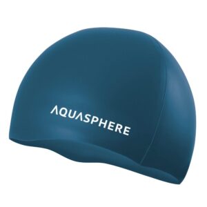 Aquasphere Plain Silicone Cap - Dark Green-0