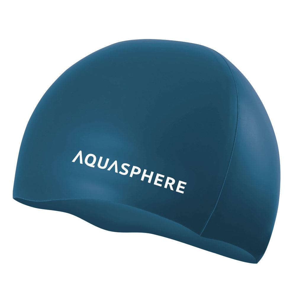 Aquasphere Plain Silicone Cap - Dark Green-0