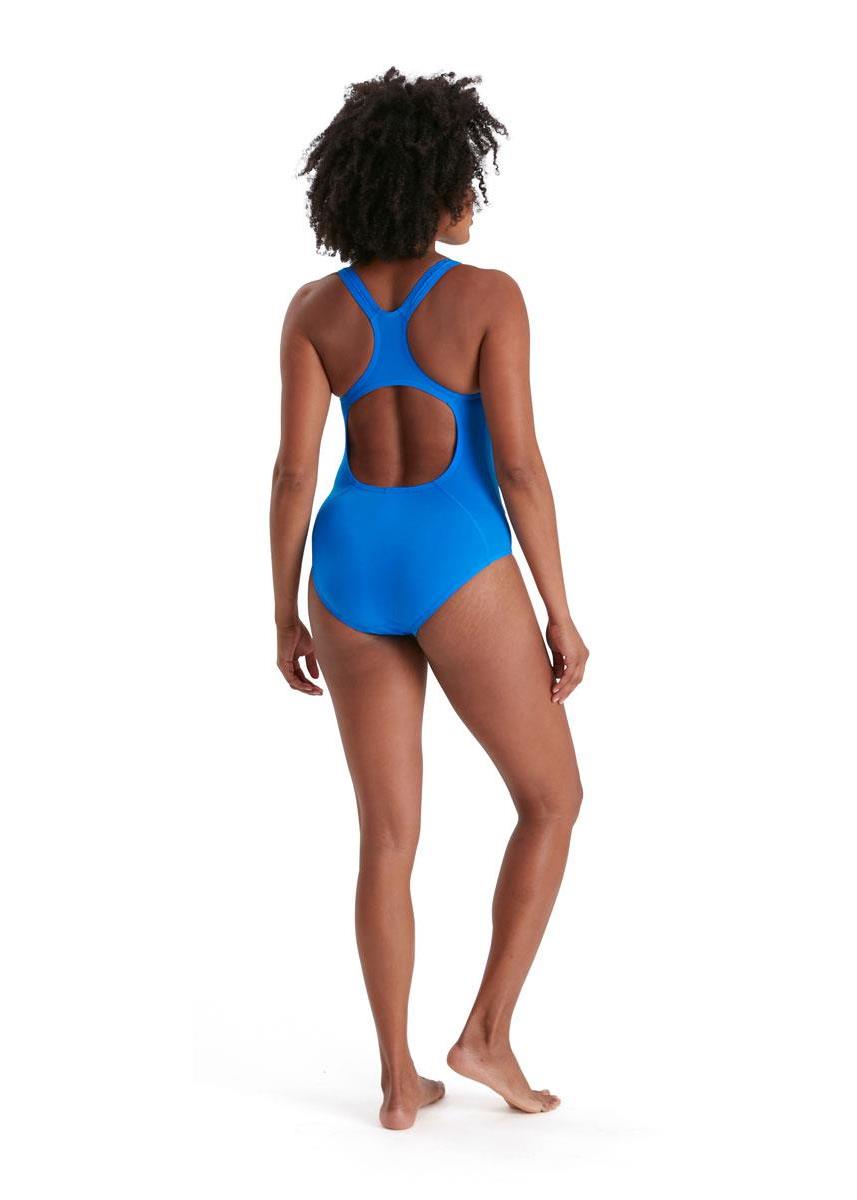 Speedo Womens Eco Endurance+ Medalist Swimsuit - Bondi Blue-brand