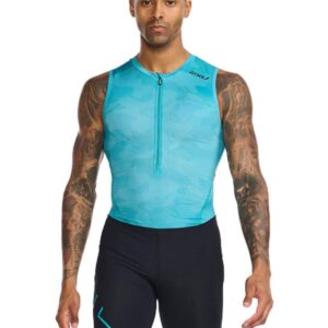 2XU Men's Core Trisuit - Black/ Pacific-0