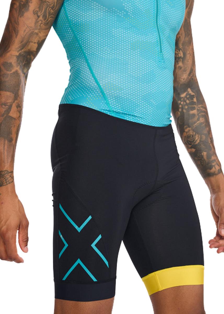 2XU Men's Core Trisuit - Black/ Pacific-563826
