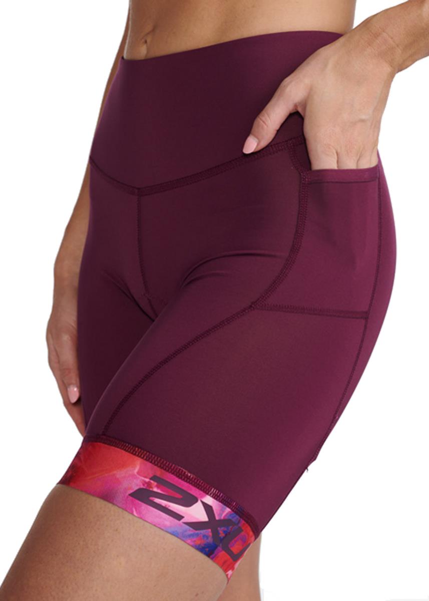 2XU Women's Core 7 Inch Tri Short - Mulberry/ Festival-563798