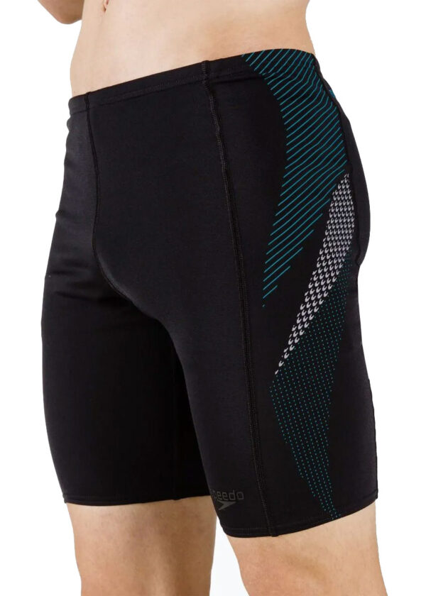 Speedo Tech Panel Jammer - Black/ Pool/ Charcoal-0