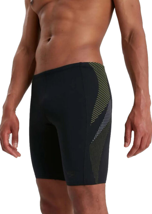 Speedo Tech Panel Jammer - Black/ Atomic Lime/ Charcoal