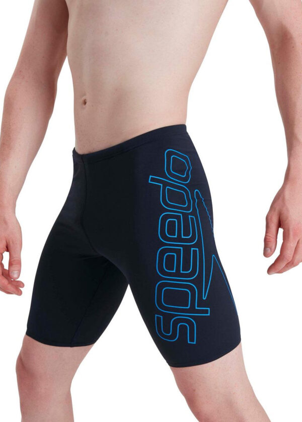 Speedo Boom Logo Placement Jammer - True Navy/ Bondi Blue