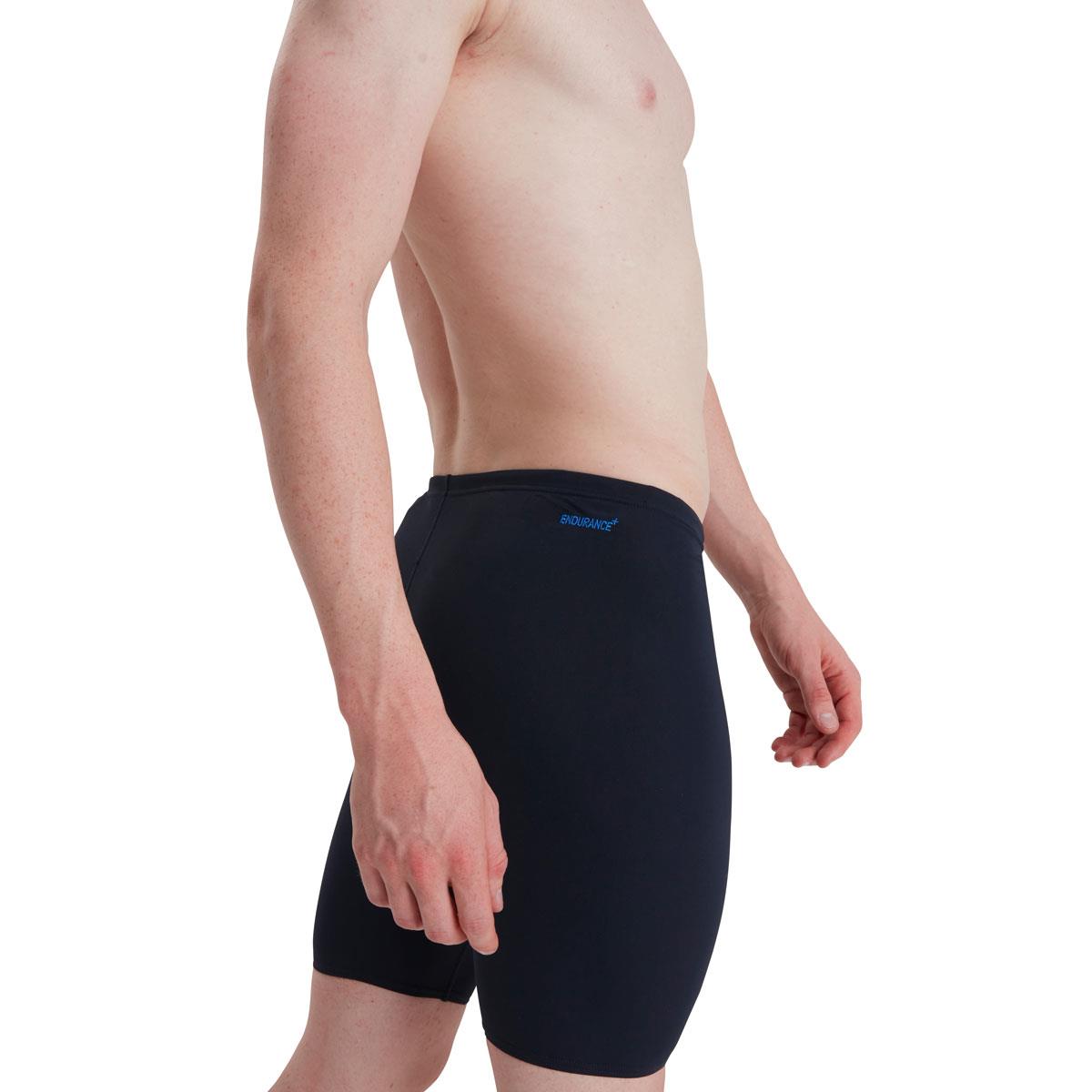 Speedo Men's Boom Logo Placement Jammer - True Navy/ Bondi Blue-564110