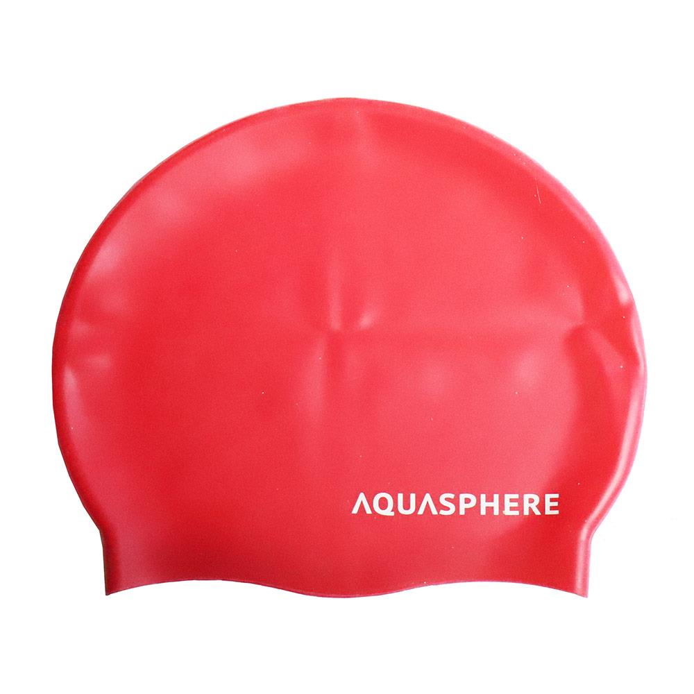Aquasphere Plain Silicone Cap - Dark Pink-0