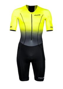 HUUB Men's Commit Long Course Tri Suit - Fluo Yellow/ Black