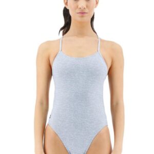 TYR Lapped Cutout Fit Swimsuit - Grey-0